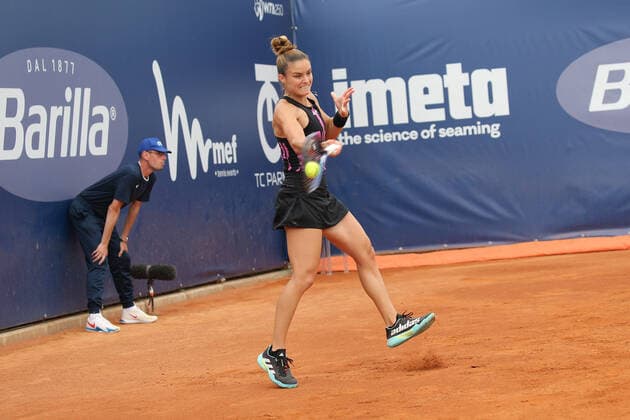 September 28, 2022, Parma, Italy: Parma, Italy, Tennis Club Parma, September 28, 2022, SAKKARI Maria of the Greece during Parma Ladies Open WTA250 - Tennis Internationals. Tennis Internationals - Parma Ladies Open WTA250, Parma, Italy - ZUMAl164 20220928_zsa_l164_136 Copyright: xValerioxOrigox