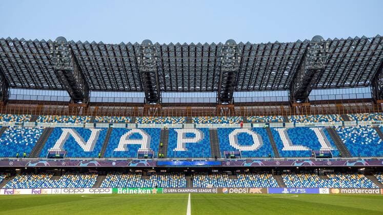 Mandatory Credit: Photo by Kirk O Rourke Rangers Shutterstock (13500671a) The scene is set for the Champions League group A match at the Diego Armando Maradona Stadium between Napoli & Rangers. Napoli v Rangers, UEFA Champions League, Group A, Football, Stadio Diego Armando Maradona, Naples, Italy - 26 Oct 2022 Napoli v Rangers, UEFA Champions League, Group A, Football, Stadio Diego Armando Maradona, Naples, Italy - 26 Oct 2022 Copyright: xKirkxO Rourke Rangers Shutterstockx 13500671a