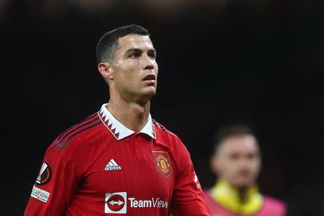 Mandatory Credit: Photo by Phil Oldham Shutterstock (13491515ad) Cristiano Ronaldo of Manchester United, ManU Manchester United v Sheriff Tiraspol, UEFA Europa League, Group E, Football, Old Trafford, Manchester, UK - 27 Oct 2022 EDITORIAL USE ONLY No use with unauthorised audio, video, data, fixture lists, club league logos or live services. Online in-match use limited to 120 images, no video emulation. No use in betting, games or single club league player publications. Manchester United v Sheriff Tiraspol, UEFA Europa League, Group E, Football, Old Trafford, Manchester, UK - 27 Oct 2022 EDITORIAL USE ONLY No use with unauthorised audio, video, data, fixture lists, club league logos or live services. Online in-match use limited to 120 images, no video emulation. No use in betting, games or single club league player publications. Copyright: xPhilxOldham Shutterstockx 13491515ad