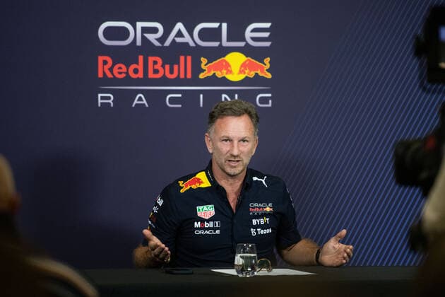 Christian Horner Oracle Red Bull Racing, Team Principal Gives Press Conference on ABA Accepted Breach Agreement between FIA and Red Bull Racing on Cost Cap Overrun , MEX, Formula 1 Mexican Grand Prix, Autodromo Hermanos Rodriguez Mexico City, Driver Arrival, 28 10 2022 MEX, Formula 1 Mexican Grand Prix, Autodromo Hermanos Rodriguez Mexico City, Driver Arrival, 28 10 2022 Mexico City Copyright: xEibner Memmlerx EP_MMR