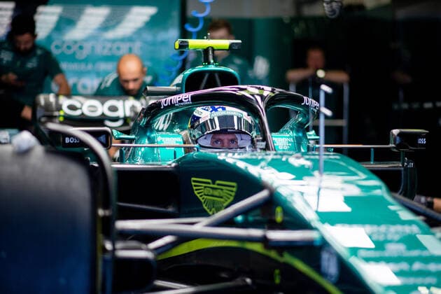 Sebastian Vettel GER, Aston Martin Aramco Cognizant F1 Team 5 in car, MEX, Formula 1 Mexican Grand Prix, Autodromo Hermanos Rodriguez Mexico City, 3 Free Practice, 29 10 2022 MEX, Formula 1 Mexican Grand Prix, Autodromo Hermanos Rodriguez Mexico City, 3 Free Practice, 29 10 2022 Mexico City Copyright: xEibner Memmlerx EP_MMR