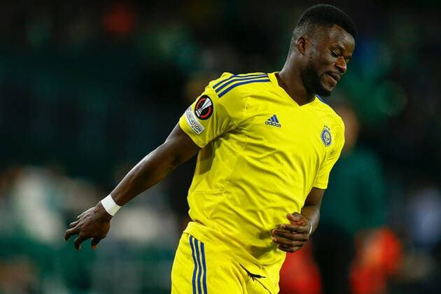 Mandatory Credit: Photo by Pressinphoto Shutterstock (13607381b) Malik Abubakari of HJK Helsinki Real Betis v HJK Helsinki, UEFA Europa League, Group C, date 6. Football, Benito Villamarin Stadium, Sevilla, Spain - 03 Nov 2022 Editorial use only Real Betis v HJK Helsinki, UEFA Europa League, Group C, date 6. Football, Benito Villamarin Stadium, Sevilla, Spain - 03 Nov 2022 Editorial use only Copyright: xPressinphoto Shutterstockx 13607381b