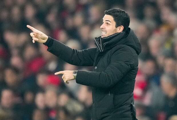 Mandatory Credit: Photo by Dave Shopland Shutterstock (13602543w) Mikel Arteta Arsenal Manager Arsenal v FC Zurich, UEFA Europa League, Group A, Football, Emirates Stadium, London, UK - 03 Nov 2022 EDITORIAL USE ONLY No use with unauthorised audio, video, data, fixture lists, club league logos or live services. Online in-match use limited to 120 images, no video emulation. No use in betting, games or single club league player publications. Arsenal v FC Zurich, UEFA Europa League, Group A, Football, Emirates Stadium, London, UK - 03 Nov 2022 EDITORIAL USE ONLY No use with unauthorised audio, video, data, fixture lists, club league logos or live services. Online in-match use limited to 120 images, no video emulation. No use in betting, games or single club league player publications. Copyright: xDavexShopland Shutterstockx 13602543w