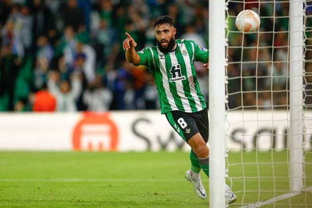 Mandatory Credit: Photo by Pressinphoto Shutterstock (13607381x) Nabil Fekir of Real Betis Real Betis v HJK Helsinki, UEFA Europa League, Group C, date 6. Football, Benito Villamarin Stadium, Sevilla, Spain - 03 Nov 2022 Editorial use only Real Betis v HJK Helsinki, UEFA Europa League, Group C, date 6. Football, Benito Villamarin Stadium, Sevilla, Spain - 03 Nov 2022 Editorial use only Copyright: xPressinphoto Shutterstockx 13607381x
