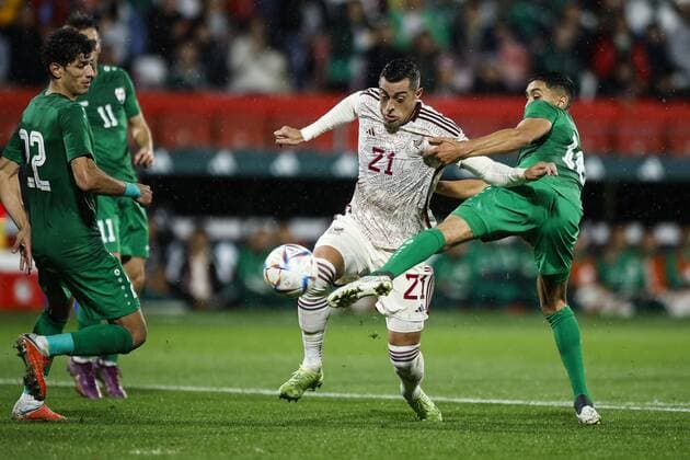 RECORD DATE NOT STATED Seleccion Mexicana 2022 Mexico 4-0 Irak Rogelio during the game Mexico (Mexican national team, Nationalteam vs Iraq, friendly match of preparation prior to the start of the FIFA World Cup, WM, Weltmeisterschaft, Fussball Qatar 2022, at Montilivi Municipal Stadium, on November 9, 2022. <br><br> durante el partido Mexico (Seleccion Nacional Mexicana) vs Irak,amistoso de preparacion previo al inicio de la Copa Mundial de la FIFA Qatar 2022, en el Estadio Municipal de Montilivi, el 9 de noviembre de 2022. GIRONA ESPANA ESPANA Copyright: xXavixBonillax 20221109182406_SM_MEX_IRA_FUNESMORI66