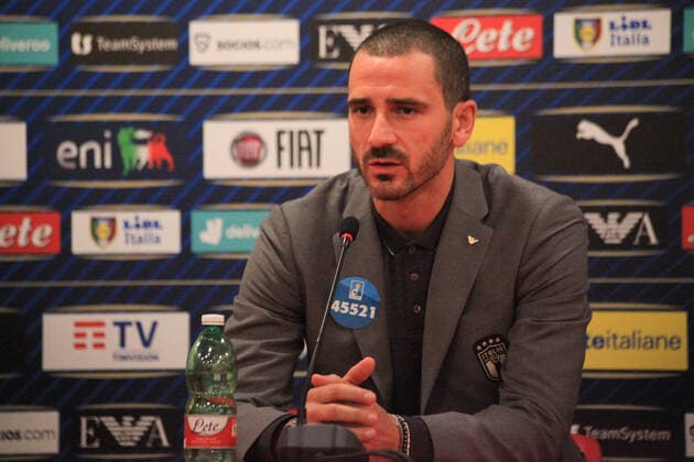 November 16, 2022, Tirana, Albania: Leonardo Bonucci of Italy during the press conference, PK, Pressekonferenz the day before the friendly football game between the national teams of Albania and Italy, at Air Albania Stadium on 15 November 2022, Tirana, Albania. Photo . friendly football match - Albania vs Italy, Tirana, Albania - ZUMAl164 20221116_zsa_l164_001 Copyright: xNderimxKacelix