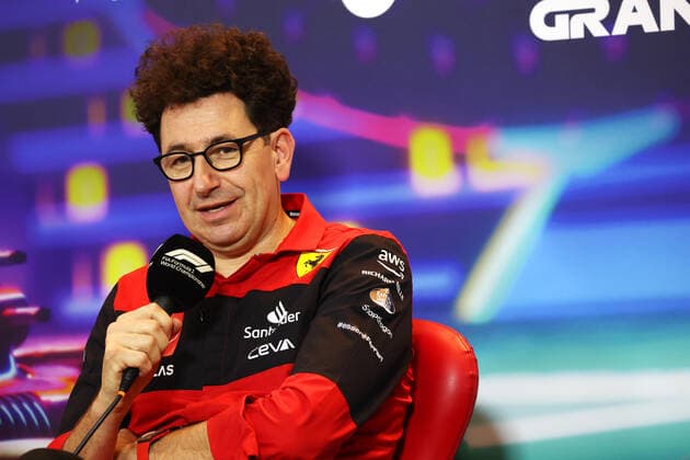 BINOTTO Mattia (ita), Managing Director of the Scuderia Ferrari, portrait, press conference, PK, Pressekonferenz during the Formula 1 Etihad Airways Abu Dhabi Grand Prix 2022, 22nd round of the 2022 FIA Formula One World Championship, WM, Weltmeisterschaft from November 18 to 20, 2022 on the Yas Marina Circuit, in Yas Island, Abu Dhabi - F1 - ABU DHABI GRAND PRIX 2022 DPPI Panoramic GP2222_084413177A4151