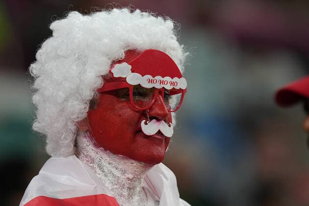 QAT, World Cup FIFA 2022, Group F, Belgium vs Canada 23 11 2022, Khalifa International Stadium, Doha, QAT, World Cup FIFA 2022, Group F, Belgium vs Canada, in the picture fans of the Canadian team on the stands nordphotoxGmbHx xBratic nph00250