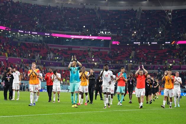 RECORD DATE NOT STATED FIFA World Cup, WM, Weltmeisterschaft, Fussball Qatar 2022 Belgium 1-0 Canada Milan Borjan of Canada during the game Belgium vs Canada, Corresponding to Group F of the FIFA World Cup Qatar 2022, at Ahmad bin Ali Stadium, Al-Rayyan, November 23, 2022. <br><br> Milan Borjan de Canada durante el partido Belgica vs Canada, correspondiente al Grupo F de la Copa Mundial de la FIFA Qatar 2022, en el Estadio Ahmad bin Ali, Al-Rayyan, 23 de noviembre de 2022. AL RAYYAN DOHA QATAR Copyright: xAdrianxMaciasx 20221123_8590