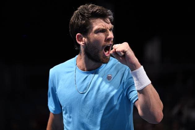 Mandatory Credit: Photo by James Gourley Shutterstock (13716764hz) Cameron Norrie celebrates during his second round match Australian Open, Day Three, Tennis, Melbourne Park, Melbourne, Australia - 18 Jan 2023 Australian Open, Day Three, Tennis, Melbourne Park, Melbourne, Australia - 18 Jan 2023 Copyright: xJamesxGourley Shutterstockx 13716764hz