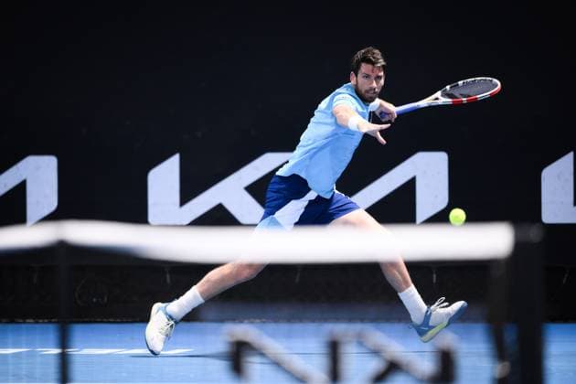 Mandatory Credit: Photo by James Gourley Shutterstock (13716764ij) Cameron Norrie in action during his second round match Australian Open, Day Three, Tennis, Melbourne Park, Melbourne, Australia - 18 Jan 2023 Australian Open, Day Three, Tennis, Melbourne Park, Melbourne, Australia - 18 Jan 2023 Copyright: xJamesxGourley Shutterstockx 13716764ij