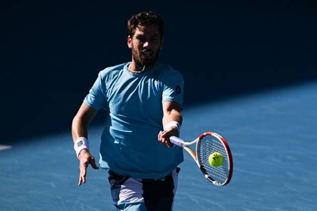 Mandatory Credit: Photo by James Gourley Shutterstock (13716911n) Cameron Norrie in action during his third round match Australian Open, Day Five, Tennis, Melbourne Park, Melbourne, Australia - 20 Jan 2023 Australian Open, Day Five, Tennis, Melbourne Park, Melbourne, Australia - 20 Jan 2023 Copyright: xJamesxGourley Shutterstockx 13716911n