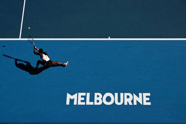 Mandatory Credit: Photo by James Gourley Shutterstock (13716911da) Coco Gauff in action during her third round match Australian Open, Day Five, Tennis, Melbourne Park, Melbourne, Australia - 20 Jan 2023 Australian Open, Day Five, Tennis, Melbourne Park, Melbourne, Australia - 20 Jan 2023 Copyright: xJamesxGourley Shutterstockx 13716911da