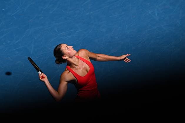 Mandatory Credit: Photo by James Gourley Shutterstock (13716911az) Marta Kostyuk in action during her third round match Australian Open, Day Five, Tennis, Melbourne Park, Melbourne, Australia - 20 Jan 2023 Australian Open, Day Five, Tennis, Melbourne Park, Melbourne, Australia - 20 Jan 2023 Copyright: xJamesxGourley Shutterstockx 13716911az