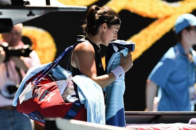 Mandatory Credit: Photo by James Gourley Shutterstock (13729780ed) Caroline Garcia leaves the court after losing her fourth round match Australian Open, Day Eight, Tennis, Melbourne Park, Melbourne, Australia - 23 Jan 2023 Australian Open, Day Eight, Tennis, Melbourne Park, Melbourne, Australia - 23 Jan 2023 Copyright: xJamesxGourley Shutterstockx 13729780ed