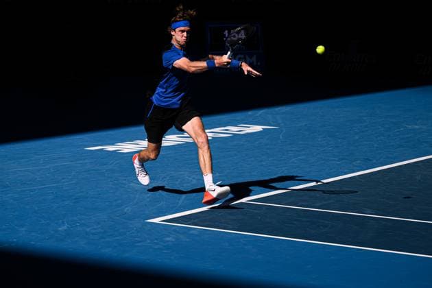 Mandatory Credit: Photo by James Gourley Shutterstock (13729780gc) Holger Rune in action during his fourth round match Australian Open, Day Eight, Tennis, Melbourne Park, Melbourne, Australia - 23 Jan 2023 Australian Open, Day Eight, Tennis, Melbourne Park, Melbourne, Australia - 23 Jan 2023 Copyright: xJamesxGourley Shutterstockx 13729780gc