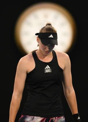 Mandatory Credit: Photo by James Gourley Shutterstock (13736329n) Elena Rybakina of Kazakhstan Australian Open, Day Eleven, Tennis, Melbourne Park, Melbourne, Australia - 26 Jan 2023 Australian Open, Day Eleven, Tennis, Melbourne Park, Melbourne, Australia - 26 Jan 2023 Copyright: xJamesxGourley Shutterstockx 13736329n
