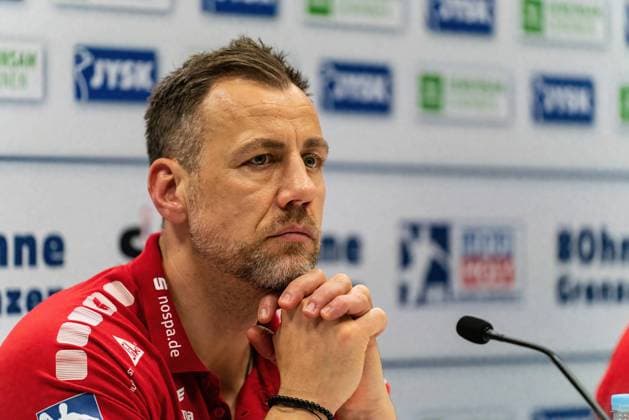 Maik Machulla SG Flensburg Handewitt coach SG Flensburg Handewitt vs HSG Wetzlar, handball, DHB Cup, quarterfinals, season 2022 2023, 04 02 2023 press photo Marcel von Fehrn SG Flensburg Handewitt vs HSG Wetzlar, handball, DHB Cup, quarterfinals, season 2022 2023, 04 02 2023 Flensburg Copyright: xEibner-Pressefoto MarcelxvonxFehrnx EP_EER