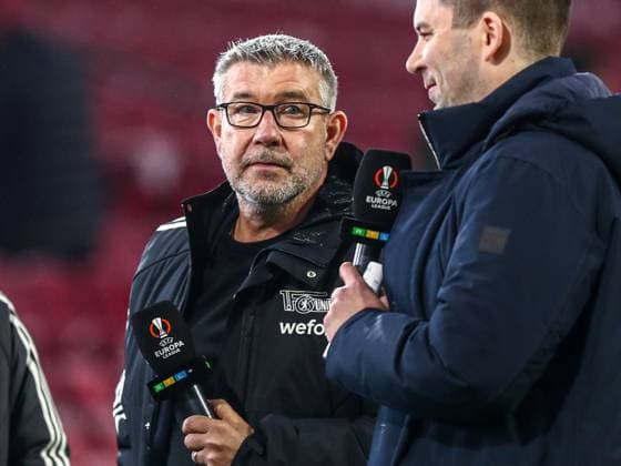 Urs Fischer FC Union Berlin, head coach before the match, NL, Ajax Amsterdam vs FC Union Berlin, UEFA Europa League Play Offs, first leg, season 2022 2023, 16 02 2023, NL, Ajax Amsterdam vs FC Union Berlin, UEFA Europa League Play Offs, first leg, season 2022 2023, 16 02 2023, Photo Eibner Pressefoto Gabriel Boia Amsterdam Copyright: xEibner-Pressefoto GabrielxBoiax EP_EER