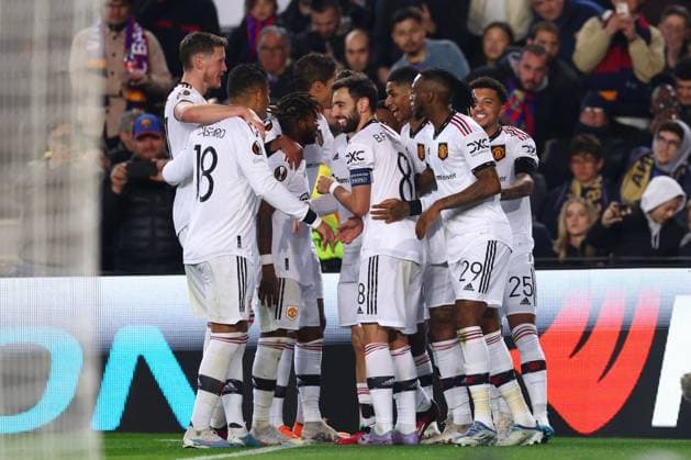 Mandatory Credit: Photo by Simon Dael Shutterstock (13765759aq) Barcelona v Manchester United, ManU UEFA Europa League, Play-Off Round, First Leg, Football, Camp Nou, Barcelona, Spain - 16 Feb 2023 EDITORIAL USE ONLY No use with unauthorised audio, video, data, fixture lists, club league logos or live services. Online in-match use limited to 120 images, no video emulation. No use in betting, games or single club league player publications. Barcelona v Manchester United, UEFA Europa League, Play-Off Round, First Leg, Football, Camp Nou, Barcelona, Spain - 16 Feb 2023 EDITORIAL USE ONLY No use with unauthorised audio, video, data, fixture lists, club league logos or live services. Online in-match use limited to 120 images, no video emulation. No use in betting, games or single club league player publications. Copyright: xSimonxDael Shutterstockx 13765759aq