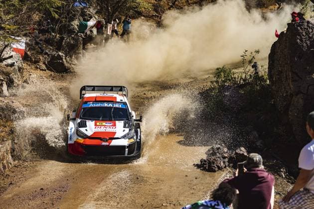 18 Takamoto KATSUTA (JPN), Aaron JOHNSTON (IRL), TOYOTA GAZOO RACING WRT, TOYOTA GR Yaris Rally1 Hybrid, WRC, Motorsport Rallye, WM action during the Rally Guanajuato Mexico 2023, 3rd round of the 2023 WRC World Rally Car Championship, from March 16 to 19, 2023 at Leon, Guanajuato, in Mexico - AUTO - WRC - RALLY GUANAJUATO MEXICO 2023 DPPI Panoramic RPPA_2023_03_Mexico_206