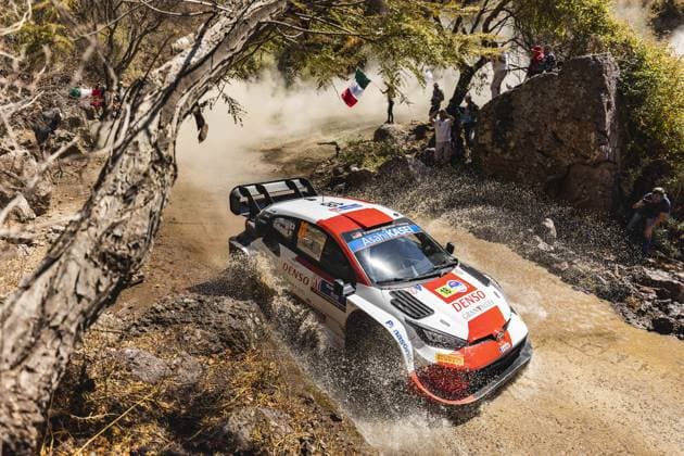 18 Takamoto KATSUTA (JPN), Aaron JOHNSTON (IRL), TOYOTA GAZOO RACING WRT, TOYOTA GR Yaris Rally1 Hybrid, WRC, Motorsport Rallye, WM action during the Rally Guanajuato Mexico 2023, 3rd round of the 2023 WRC World Rally Car Championship, from March 16 to 19, 2023 at Leon, Guanajuato, in Mexico - AUTO - WRC - RALLY GUANAJUATO MEXICO 2023 DPPI Panoramic RPPA_2023_03_Mexico_182