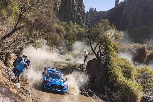 09 Jourdan SERDERIDIS (GRC), Frederic MICLOTTE (BEL), M FORD WORLD RALLY TEAM, FORD Puma Rally1 Hybrid, WRC, Motorsport Rallye, WM action during the Rally Guanajuato Mexico 2023, 3rd round of the 2023 WRC World Rally Car Championship, from March 16 to 19, 2023 at Leon, Guanajuato, in Mexico - AUTO - WRC - RALLY GUANAJUATO MEXICO 2023 DPPI Panoramic RPPA_2023_03_Mexico_163