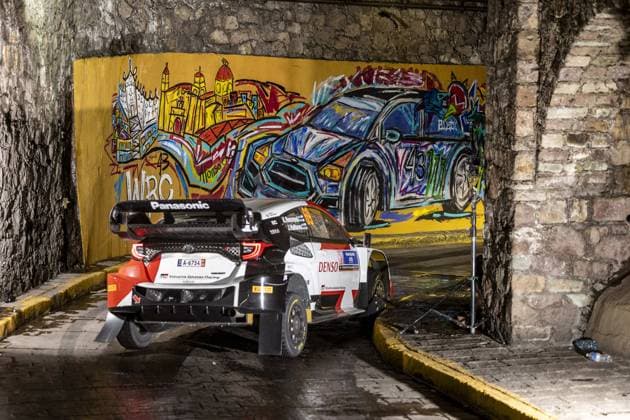 69 Kalle ROVANPERA (FIN), Jonne HALTTUNEN (FIN), TOYOTA GAZOO RACING WRT, TOYOTA Yaris Rally1 Hybrid, WRC, Motorsport Rallye, WM action during the Rally Guanajuato Mexico 2023, 3rd round of the 2023 WRC World Rally Car Championship, from March 16 to 19, 2023 at Leon, Guanajuato, in Mexico - AUTO - WRC - RALLY GUANAJUATO MEXICO 2023 DPPI Panoramic RPPA_2023_03_Mexico_287