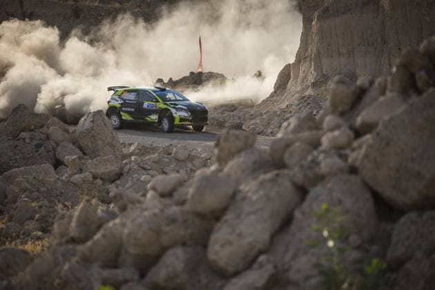 Motorsport, WRC, Rallye Mexiko 21 Oliver SOLBERG (SWE), Elliott EDMONDSON (GBR), SKODA FABIA RS, RC2, Rally2, action during the Rally Guanajuato Mexico 2023, 3rd round of the 2023 WRC, Motorsport Rallye, WM World Rally Car Championship, from March 16 to 19, 2023 at Leon, Guanajuato, in Mexico - AUTO - WRC - RALLY GUANAJUATO MEXICO 2023 DPPI Panoramic RPPA_2023_03_Mexico_444