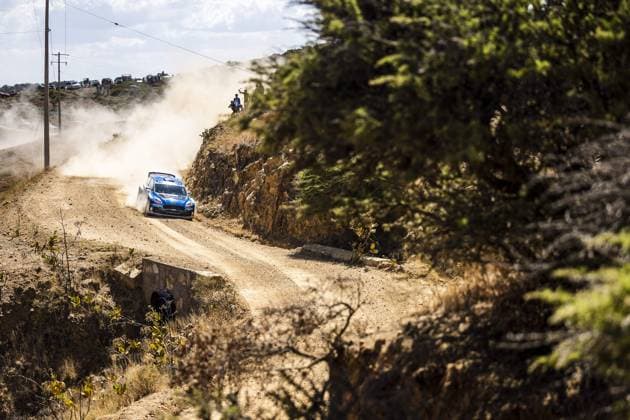 Motorsport, WRC, Rallye Mexiko 22 Adrien FOURMAUX (FRA), Alexandre CORIA (FRA), M FORD WORLD RALLY TEAM, FORD Fiesta MkII, RC2, Rally2, action during the Rally Guanajuato Mexico 2023, 3rd round of the 2023 WRC, Motorsport Rallye, WM World Rally Car Championship, from March 16 to 19, 2023 at Leon, Guanajuato, in Mexico - AUTO - WRC - RALLY GUANAJUATO MEXICO 2023 DPPI Panoramic RPPA_2023_03_Mexico_430