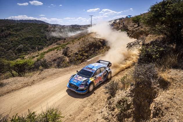 Motorsport, WRC, Rallye Mexiko 08 Ott TANAK (EST), Martin JARVEOJA (EST), M FORD WORLD RALLY TEAM, FORD Puma Rally1 Hybrid, WRC, Motorsport Rallye, WM ,action during the Rally Guanajuato Mexico 2023, 3rd round of the 2023 WRC World Rally Car Championship, from March 16 to 19, 2023 at Leon, Guanajuato, in Mexico - AUTO - WRC - RALLY GUANAJUATO MEXICO 2023 DPPI Panoramic RPPA_2023_03_Mexico_450