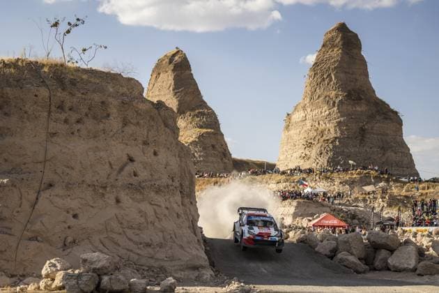 Motorsport, WRC, Rallye Mexiko 33 Elfyn EVANS (GBR), Scott MARTIN (GBR), TOYOTA GAZOO RACING WRT, TOYOTA GR Yaris Rally1 Hybrid, WRC, Motorsport Rallye, WM ,WRC, action during the Rally Guanajuato Mexico 2023, 3rd round of the 2023 WRC World Rally Car Championship, from March 16 to 19, 2023 at Leon, Guanajuato, in Mexico - AUTO - WRC - RALLY GUANAJUATO MEXICO 2023 DPPI Panoramic RPPA_2023_03_Mexico_440