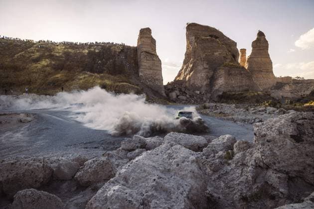 21 Oliver SOLBERG (SWE), Elliott EDMONDSON (GBR), SKODA FABIA RS, RC2, Rally2, action during the Rally Guanajuato Mexico 2023, 3rd round of the 2023 WRC, Motorsport Rallye, WM World Rally Car Championship, from March 16 to 19, 2023 at Leon, Guanajuato, in Mexico - AUTO - WRC - RALLY GUANAJUATO MEXICO 2023 DPPI Panoramic RPPA_2023_03_Mexico_641