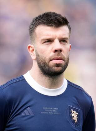 Mandatory Credit: Photo by Stuart Wallace Shutterstock (13840527dy) Grant Hanley of Scotland. Scotland v Cyprus, UEFA European Championship, EM, Europameisterschaft 2024 Qualifying, Group A, Football, Hampden Park, Glasgow, UK - 25 Mar 2023 EDITORIAL USE ONLY No use with unauthorised audio, video, data, fixture lists, club league logos or live services. Online in-match use limited to 120 images, no video emulation. No use in betting, games or single club league player publications. Scotland v Cyprus, UEFA European Championship 2024 Qualifying, Group A, Football, Hampden Park, Glasgow, UK - 25 Mar 2023 EDITORIAL USE ONLY No use with unauthorised audio, video, data, fixture lists, club league logos or live services. Online in-match use limited to 120 images, no video emulation. No use in betting, games or single club league player publications. Copyright: xStuartxWallace Shutterstockx 13840527dy