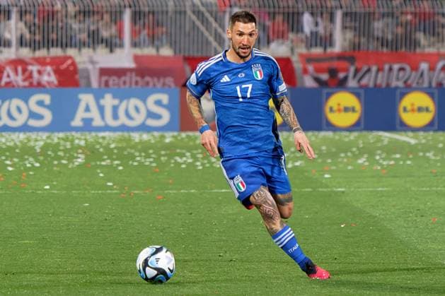 March 26, 2023, Ta Qali, Italy: Ta Qali, Italy, Ta Qali, March 26, 2023, Matteo Politano (Italy) during European Qualifiers - Malta vs Italy - UEFA European Football Championship. UEFA European Football Championship - European Qualifiers - Malta vs Italy, Ta Qali, Italy - ZUMAl164 20230326_zsa_l164_1193 Copyright: xEmmanuelexMastrodonatox