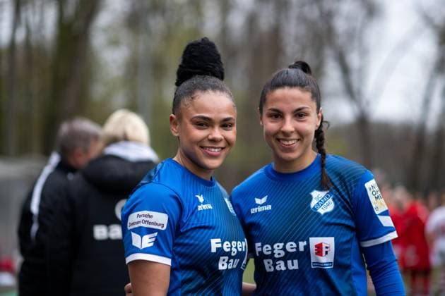 Michelle Klostermann SC Sand, 08 , Nadezhda Ivanova SC Sand, 14 , GER, 1 FC Koeln U20 vs SC Sand, Football Women 2 Bundesliga, 19 Matchday, Season 2022 2023, 02 04 2023 GER, 1 FC Koeln U20 vs SC Sand, Football Women 2 Bundesliga, 19 Matchday, Season 2022 2023, 02 04 2023 Koeln Copyright: xEibner Memmlerx EP_MMR