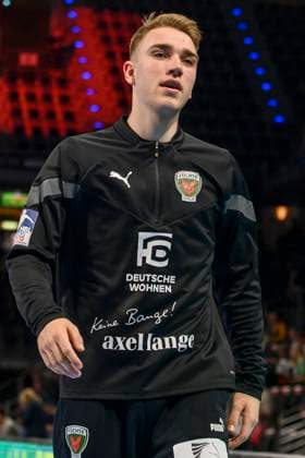 Lasse Ludwig Fuechse Berlin, 01 , punter, comes, goes, GER, Fuechse Berlin vs HC Erlangen, Handball 1 Bundesliga Maenner, 25 Spieltag, Saison 2022 2023, 11 05 2023, GER, Fuechse Berlin vs HC Erlangen, Handball 1 Bundesliga Maenner, 25 Spieltag, Saison 2022 2023, 11 05 2023 Berlin Copyright: xEibner-Pressefoto UwexKochx EP_UKH