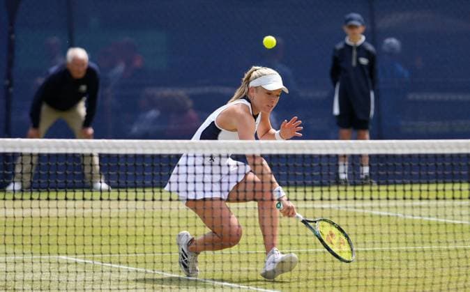 Mandatory Credit: Photo by Dave Shopland Shutterstock (13950133o) Great Britain s Katie Swan during her straight sets 1st round win Lexus Surbiton Trophy, Tennis, Day 3, Surbiton Racket & Fitness Club, London, UK - 06 June 2023 Lexus Surbiton Trophy, Tennis, Day 3, Surbiton Racket & Fitness Club, London, UK - 06 June 2023 Copyright: xDavexShopland Shutterstockx 13950133o
