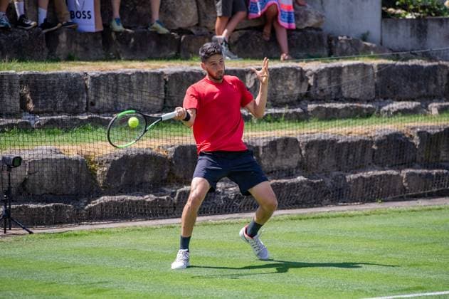 Altug Celikbilek TUR BOSS Open ATP 250 Stuttgart 2023, sport, tennis, BOSS Open, ATP 250, Stuttgart, tennis tournament, professional sport, tennis competition, tennis player, tennis court, tennis match, sport event, lawn tournament, ATP Tour, tennis tournament in Stuttgart, 10 06 2023, Stuttgart Weissenhof , DEU BOSS Open ATP 250 Stuttgart 2023, 10 06 2023, Stuttgart Weissenhof , DEU Stuttgart Copyright: xSandyxDinkelackerx EP_SDR