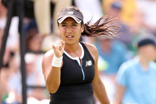 Mandatory Credit: Photo by Ryan Browne Shutterstock (13961280x) Heather Watson of Great Britain. Rothesay Open, Day One, Tennis, Nottingham Tennis Centre, Nottingham, UK - 12 Jun 2023 Rothesay Open, Day One, Tennis, Nottingham Tennis Centre, Nottingham, UK - 12 Jun 2023 Copyright: xRyanxBrowne Shutterstockx 13961280x