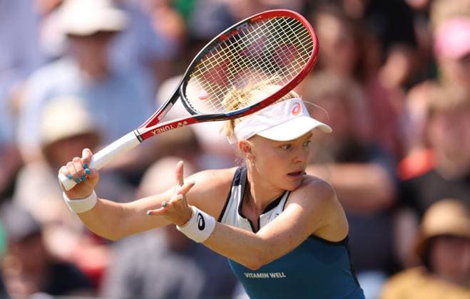 Mandatory Credit: Photo by Ryan Browne Shutterstock (13961283z) Harriet Dart of Great Britain. Rothesay Open, Day Two, Tennis, Nottingham Tennis Centre, Nottingham, UK - 13 Jun 2023 Rothesay Open, Day Two, Tennis, Nottingham Tennis Centre, Nottingham, UK - 13 Jun 2023 Copyright: xRyanxBrowne Shutterstockx 13961283z