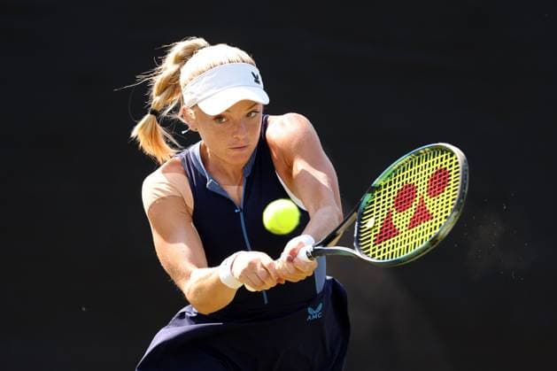 Mandatory Credit: Photo by Ryan Browne Shutterstock (13961283bk) Katie Swan of Great Britain. Rothesay Open, Day Two, Tennis, Nottingham Tennis Centre, Nottingham, UK - 13 Jun 2023 Rothesay Open, Day Two, Tennis, Nottingham Tennis Centre, Nottingham, UK - 13 Jun 2023 Copyright: xRyanxBrowne Shutterstockx 13961283bk