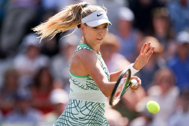 Mandatory Credit: Photo by Ryan Browne Shutterstock (13961283bq) Katie Boulter of Great Britain. Rothesay Open, Day Two, Tennis, Nottingham Tennis Centre, Nottingham, UK - 13 Jun 2023 Rothesay Open, Day Two, Tennis, Nottingham Tennis Centre, Nottingham, UK - 13 Jun 2023 Copyright: xRyanxBrowne Shutterstockx 13961283bq