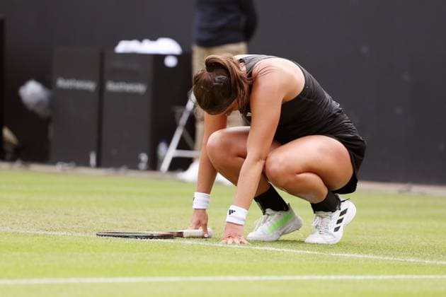 Mandatory Credit: Photo by Ryan Browne Shutterstock (13975264cl) Jodie Burrage of Great Britain during her round of 32 match against Harriet Dart of Great Britain. Rothesay Classic, Day Two, Tennis, Edgbaston Priory Club, Birmingham, UK - 20 Jun 2023 Rothesay Classic, Day Two, Tennis, Edgbaston Priory Club, Birmingham, UK - 20 Jun 2023 Copyright: xRyanxBrowne Shutterstockx 13975264cl