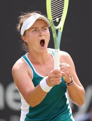 Mandatory Credit: Photo by Ryan Browne Shutterstock (13977103a) Barbora Krejcikova of the Czech Republic. Rothesay Classic, Day Three, Tennis, Edgbaston Priory Club, Birmingham, UK - 21 Jun 2023 Rothesay Classic, Day Three, Tennis, Edgbaston Priory Club, Birmingham, UK - 21 Jun 2023 Copyright: xRyanxBrowne Shutterstockx 13977103a