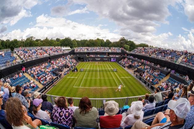Mandatory Credit: Photo by Ryan Browne Shutterstock (13977104a) A general view of Centre Court. Rothesay Classic, Day Four, Tennis, Edgbaston Priory Club, Birmingham, UK - 22 Jun 2023 Rothesay Classic, Day Four, Tennis, Edgbaston Priory Club, Birmingham, UK - 22 Jun 2023 Copyright: xRyanxBrowne Shutterstockx 13977104a
