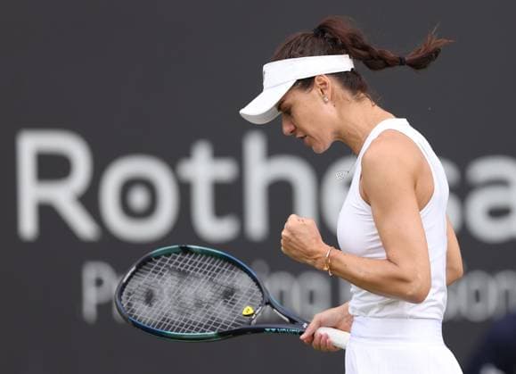 Mandatory Credit: Photo by Ryan Browne Shutterstock (13977104g) Sorana Cirstea of Romania. Rothesay Classic, Day Four, Tennis, Edgbaston Priory Club, Birmingham, UK - 22 Jun 2023 Rothesay Classic, Day Four, Tennis, Edgbaston Priory Club, Birmingham, UK - 22 Jun 2023 Copyright: xRyanxBrowne Shutterstockx 13977104g