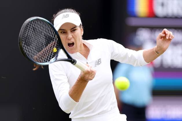 Mandatory Credit: Photo by Ryan Browne Shutterstock (13977104an) Sorana Cirstea of Romania during her round of 16 match. Rothesay Classic, Day Four, Tennis, Edgbaston Priory Club, Birmingham, UK - 22 Jun 2023 Rothesay Classic, Day Four, Tennis, Edgbaston Priory Club, Birmingham, UK - 22 Jun 2023 Copyright: xRyanxBrowne Shutterstockx 13977104an