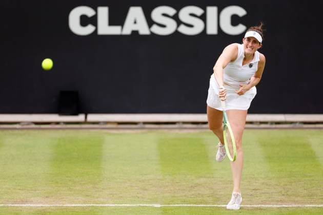 Mandatory Credit: Photo by Ryan Browne Shutterstock (13977105d) Rebecca Marino of Canada during her quarter-final match. Rothesay Classic, Day Five, Tennis, Edgbaston Priory Club, Birmingham, UK - 23 Jun 2023 Rothesay Classic, Day Five, Tennis, Edgbaston Priory Club, Birmingham, UK - 23 Jun 2023 Copyright: xRyanxBrowne Shutterstockx 13977105d