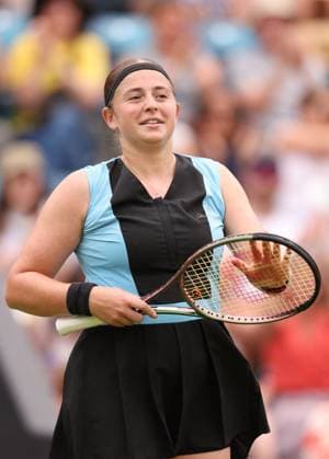 Mandatory Credit: Photo by Ryan Browne Shutterstock (13977105by) Barbora Krejcikova of the Czech Republic celebrates winning her quarter-final match. Rothesay Classic, Day Five, Tennis, Edgbaston Priory Club, Birmingham, UK - 23 Jun 2023 Rothesay Classic, Day Five, Tennis, Edgbaston Priory Club, Birmingham, UK - 23 Jun 2023 Copyright: xRyanxBrowne Shutterstockx 13977105by